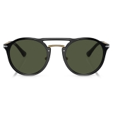 Persol - PO3264S - Black/Gold / Green - Sunglasses - Persol Eyewear