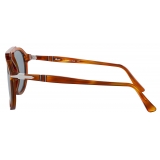 Persol - PO3217S - Terra di Siena / Light Blue - Sunglasses - Persol Eyewear