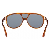Persol - PO3217S - Terra di Siena / Light Blue - Sunglasses - Persol Eyewear
