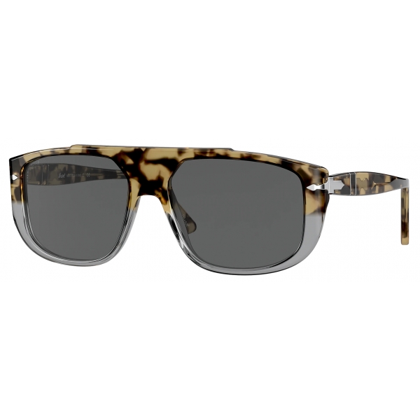 Persol - PO3261S - Brown Tortoise-Transparent Grey / Grey - Sunglasses - Persol Eyewear