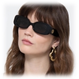 Linda Farrow - Lola Rectangular Sunglasses in Black - LFL1059C3SUN - Linda Farrow Eyewear