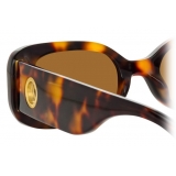 Linda Farrow - Lola Rectangular Sunglasses in Tortoiseshell - LFL1117C2SUN - Linda Farrow Eyewear