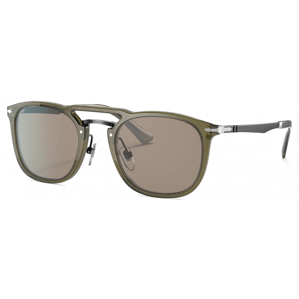 Persol - PO3265S - Grey Transparent / Antique Grey - Sunglasses - Persol Eyewear