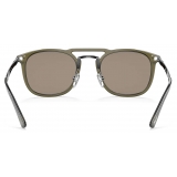 Persol - PO3265S - Grey Transparent / Antique Grey - Sunglasses - Persol Eyewear