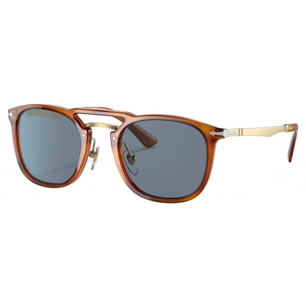 Persol - PO3265S - Terra di Siena / Light Blue - Sunglasses - Persol Eyewear