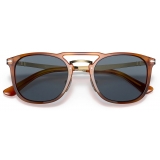 Persol - PO3265S - Terra di Siena / Light Blue - Sunglasses - Persol Eyewear