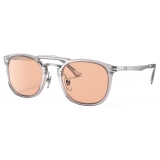 Persol - PO3265S - Grigio Trasparente / Rosa Chiaro - Occhiali da Sole - Persol Eyewear