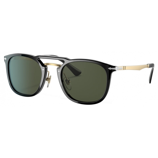Persol - PO3265S - Black/Gold / Green - Sunglasses - Persol Eyewear