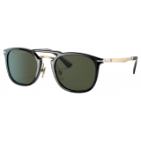 Persol - PO3265S - Black/Gold / Green - Sunglasses - Persol Eyewear