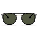 Persol - PO3265S - Black/Gold / Green - Sunglasses - Persol Eyewear