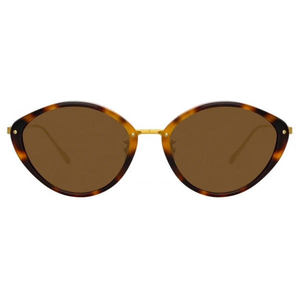 Linda Farrow - Lucy Cat-Eye Sunglasses in Tortoiseshell - LFL1086C1SUN - Linda Farrow Eyewear
