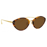 Linda Farrow - Lucy Cat-Eye Sunglasses in Tortoiseshell - LFL1086C1SUN - Linda Farrow Eyewear