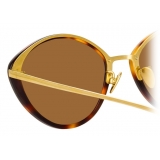 Linda Farrow - Lucy Cat-Eye Sunglasses in Tortoiseshell - LFL1086C1SUN - Linda Farrow Eyewear