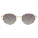 Linda Farrow - Lucy Cat-Eye Sunglasses in White - LFL1086C4SUN - Linda Farrow Eyewear