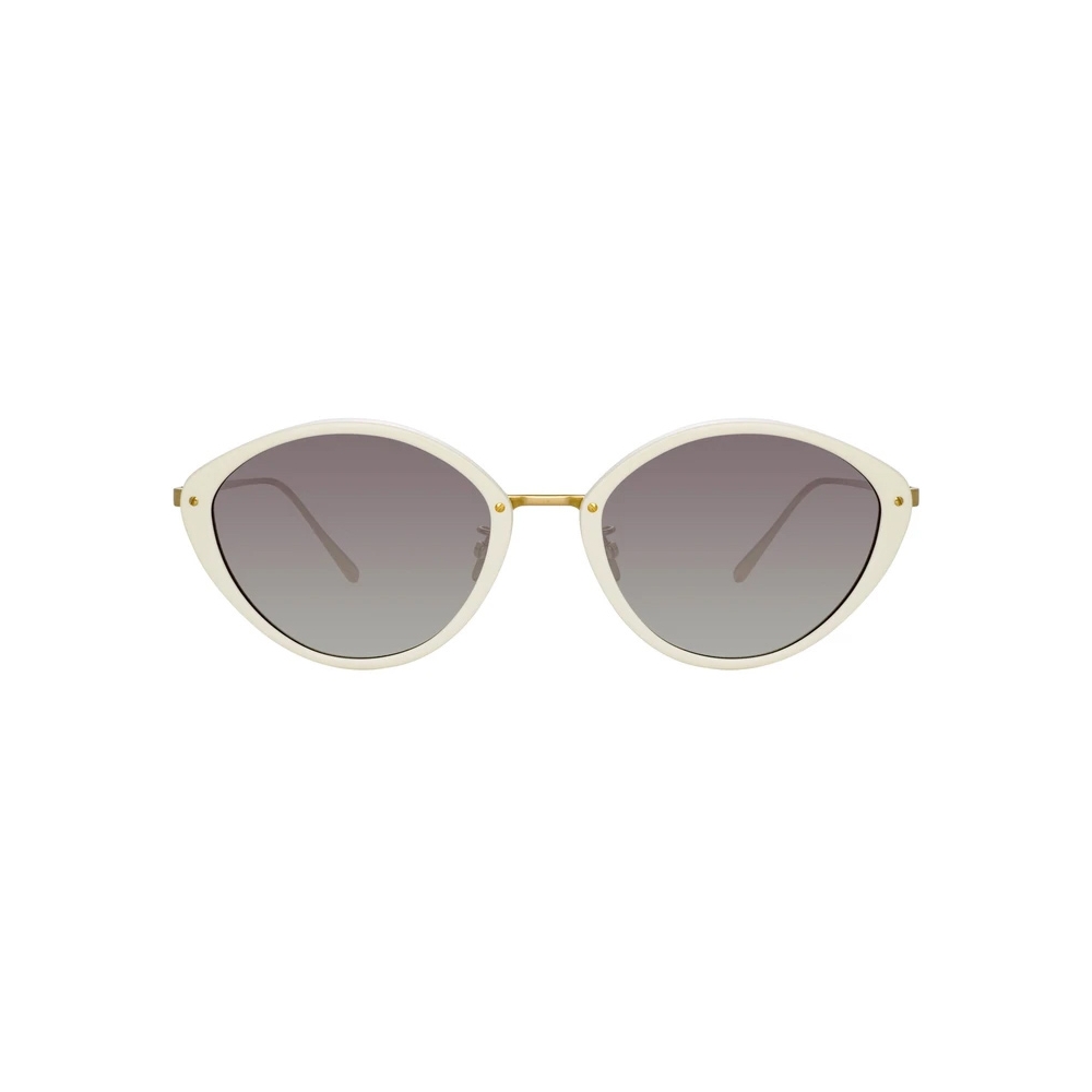 Linda Farrow - Lucy Cat-Eye Sunglasses in White - LFL1086C4SUN - Linda ...