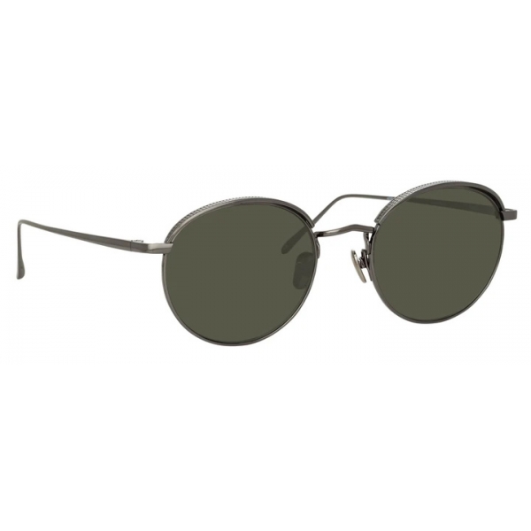 Linda Farrow - Marlon Oval Sunglasses in Nickel - LFL1076C2SUN - Linda Farrow Eyewear