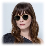 Linda Farrow - Marlon Oval Sunglasses in Nickel - LFL1076C2SUN - Linda Farrow Eyewear