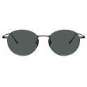 Linda Farrow - Mayne Oval Sunglasses in Nickel - LF33C6SUN - Linda Farrow Eyewear