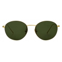 Linda Farrow - Mayne Oval Sunglasses in Yellow Gold - LF33C4SUN - Linda Farrow Eyewear