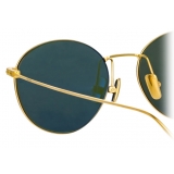 Linda Farrow - Mayne Oval Sunglasses in Yellow Gold - LF33C4SUN - Linda Farrow Eyewear