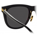 Linda Farrow - Chrysler D-Frame Sunglasses in Black - LF43C4SUN - Linda Farrow Eyewear