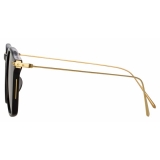 Linda Farrow - Occhiali da Sole Quadrati Mila A in Nero - LF52AC6SUN - Linda Farrow Eyewear