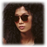 Linda Farrow - Occhiali da Sole Quadrati Mila A in Tartaruga - LF52AC7SUN - Linda Farrow Eyewear