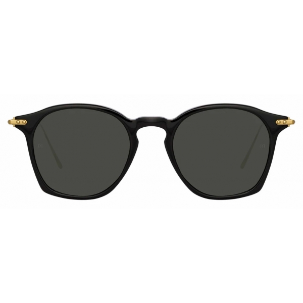 Linda Farrow - Mila Square Sunglasses in Black - LF52C6SUN - Linda Farrow Eyewear