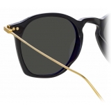 Linda Farrow - Mila Square Sunglasses in Black - LF52C6SUN - Linda Farrow Eyewear