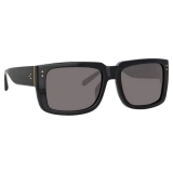 Linda Farrow - Morrison Rectangular Sunglasses in Black - LFL1027C1SUN - Linda Farrow Eyewear