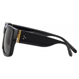 Linda Farrow - Morrison Rectangular Sunglasses in Black - LFL1027C1SUN - Linda Farrow Eyewear