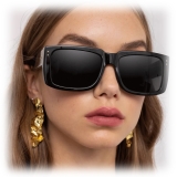 Linda Farrow - Morrison Rectangular Sunglasses in Black - LFL1027C1SUN - Linda Farrow Eyewear