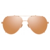 Linda Farrow - Newman Aviator Sunglasses in Rose Gold - LFL1039C3SUN - Linda Farrow Eyewear