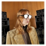 Gucci - Occhiale da Sole Ovali - Nero Grigio - Gucci Eyewear