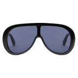 Gucci - Oversize Mask Sunglasses - Black Grey - Gucci Eyewear