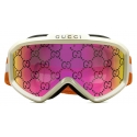 Gucci - GG Ski Mask - Ivory White Orange Pink - Gucci Eyewear