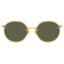 Linda Farrow - Nicks Oval Sunglasses in Yellow Gold - LFL948C1SUN - Linda Farrow Eyewear