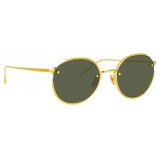Linda Farrow - Nicks Oval Sunglasses in Yellow Gold - LFL948C1SUN - Linda Farrow Eyewear