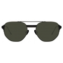 Linda Farrow - Nico Square Sunglasses in Nickel - LFL1108C2SUN - Linda Farrow Eyewear