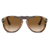Persol - JW Anderson - Brown Spotted Recycled / Clear Gradient Brown - Sunglasses - Persol Eyewear