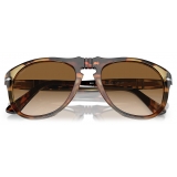 Persol - JW Anderson - Brown Spotted Recycled / Clear Gradient Brown - Sunglasses - Persol Eyewear