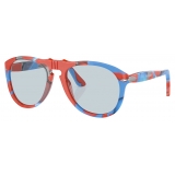 Persol - JW Anderson - Tartarugato Scuro / Blu Vintage - Occhiali da Sole - Persol Eyewear