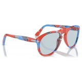 Persol - JW Anderson - Tartarugato Scuro / Blu Vintage - Occhiali da Sole - Persol Eyewear