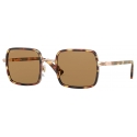 Persol - PO2475S - Giallo Striato Marrone / Marrone - Occhiali da Sole - Persol Eyewear