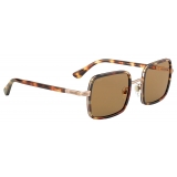 Persol - PO2475S - Giallo Striato Marrone / Marrone - Occhiali da Sole - Persol Eyewear