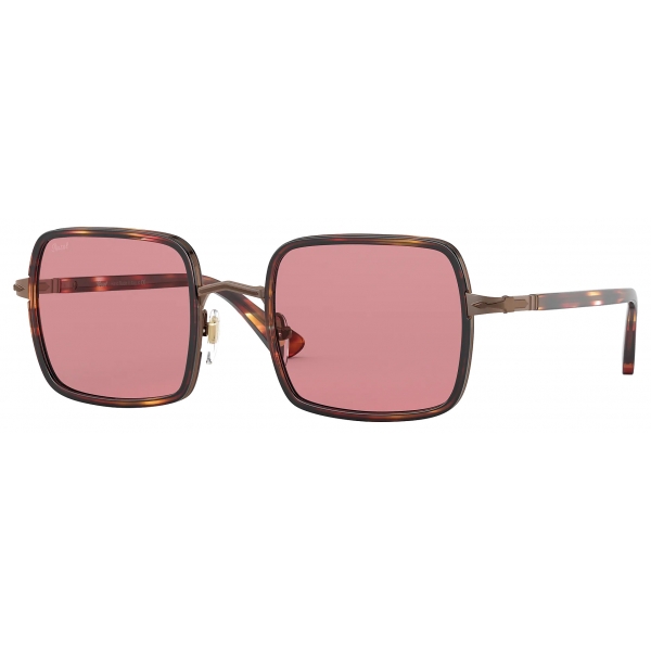 Persol - PO2475S - Brown Striped Bordeaux-Green / Violet - Sunglasses - Persol Eyewear