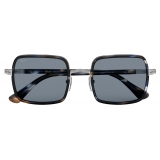 Persol - PO2475S - Blue Striped Grey / Light Blue - Sunglasses - Persol Eyewear