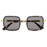 Persol - PO2475S - Striped Brown / Grey - Sunglasses - Persol Eyewear