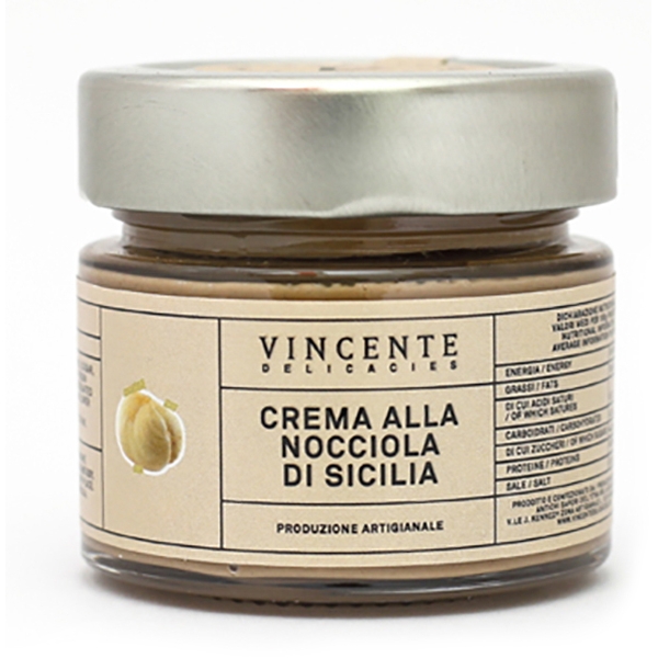 Vincente Delicacies - Sicilian Hazelnut Cream - Artisan Spreadable Creams - 90 g