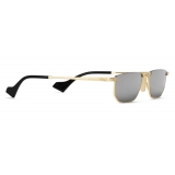 Gucci - Rectangular Metal Sunglasses - Gold - Gucci Eyewear